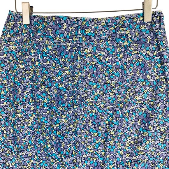 vibrant floral print cotton straight pencil fitted skirt SZ missy small Pemans - Picture 4 of 11